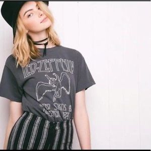 Led Zeppelin band tee Grey